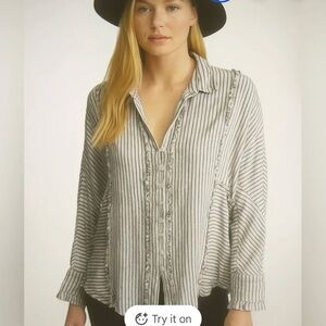 We the Free boho dolman sleeve high low hem top